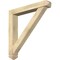 Ekena Millwork Traditional Arts and Crafts Rough Sawn Bracket w/ Offset Brace, Douglas Fir, 6"W x 38"D x 38"H BKT0604X38X38TRA03RDF - alternate 1